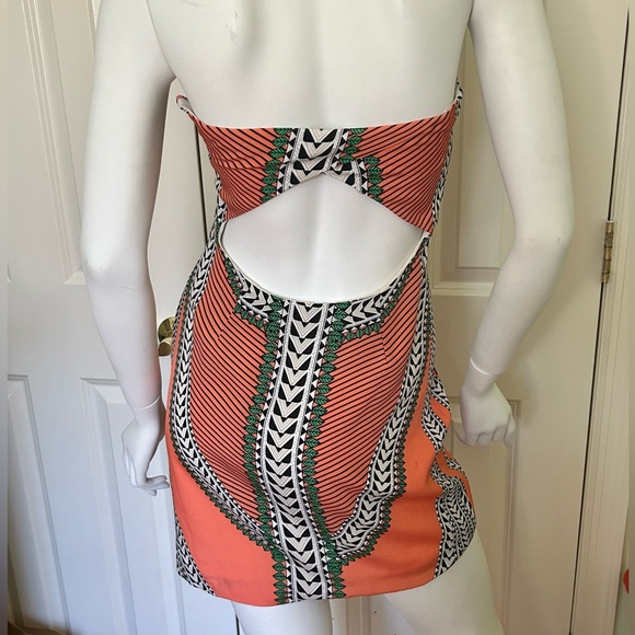 women’s Mara Hoffman strapless Aztec printed dress size 4 - Picture 2 of 6